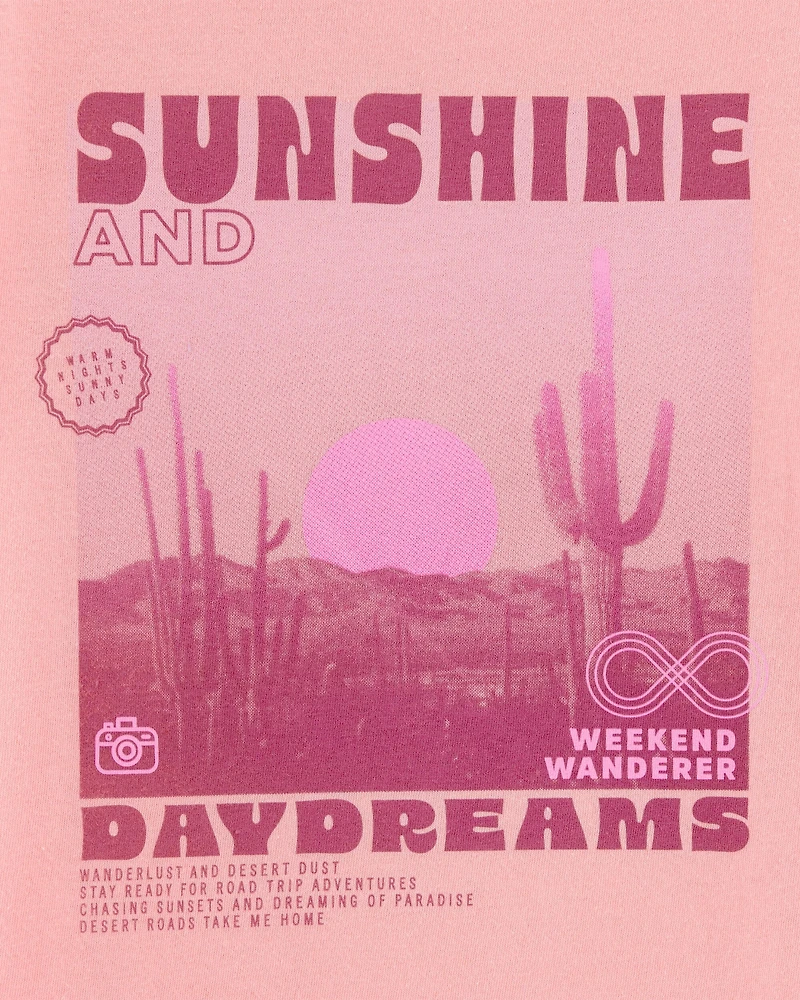 Kid Sunshine Graphic Short-Sleeve Tee - Orange