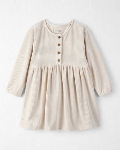 Toddler Girl Recycled Velour Dress