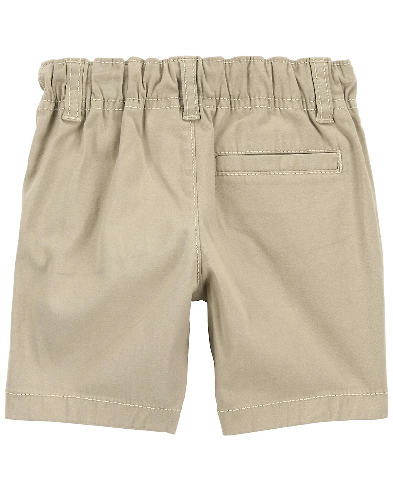 Baby Boy Stretch Chino Shorts - Khaki