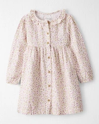 Toddler Girl Organic Cotton Dress Botanic Muse Print