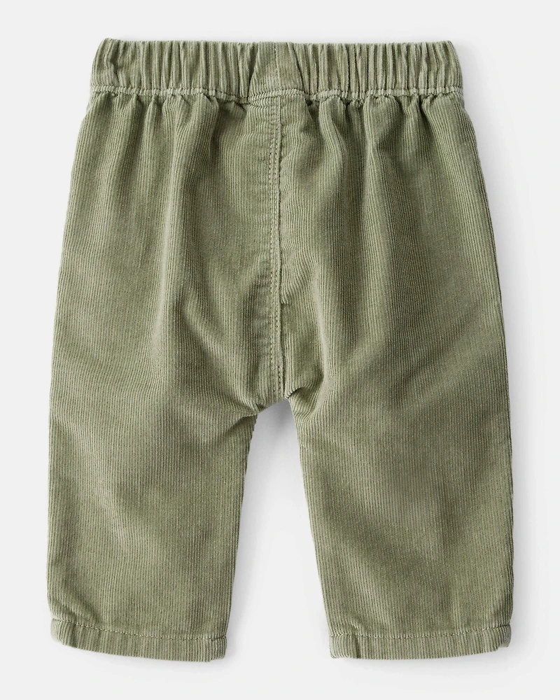 Baby Boy Corduroy Fashion Pants - Green