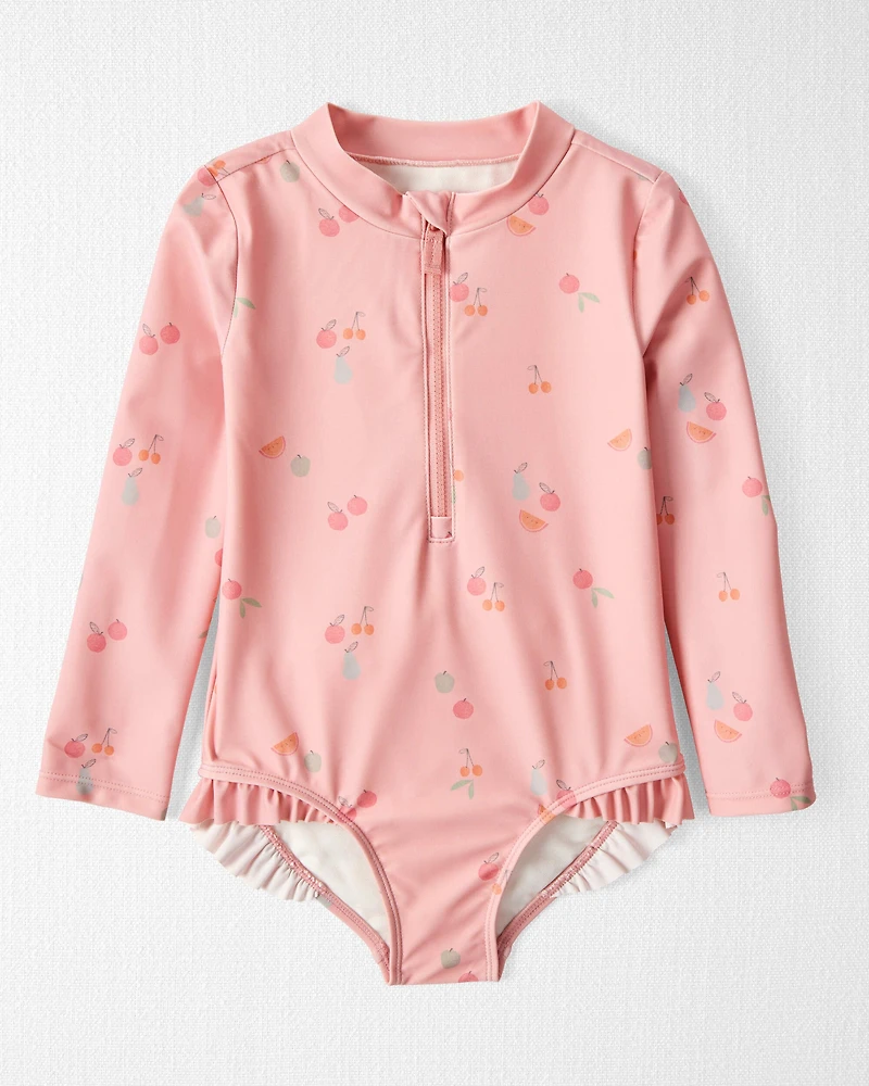 Toddler Girl Recycled Ruffle Swimsuit