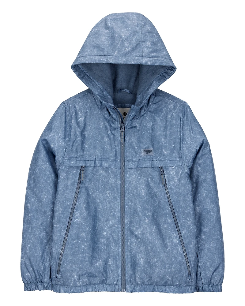 Boys Fleece-Lined Midweight Jacket - Blue