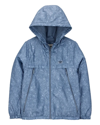 Boys Fleece-Lined Midweight Jacket - Blue