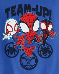 Toddler Boy 2-Piece Spider-Man Outfit Set - Navy/Blue