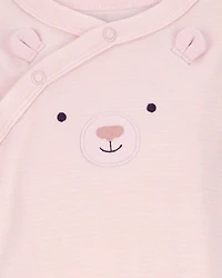 Baby Bear Snap-Up Cotton Sleep & Play Pajamas