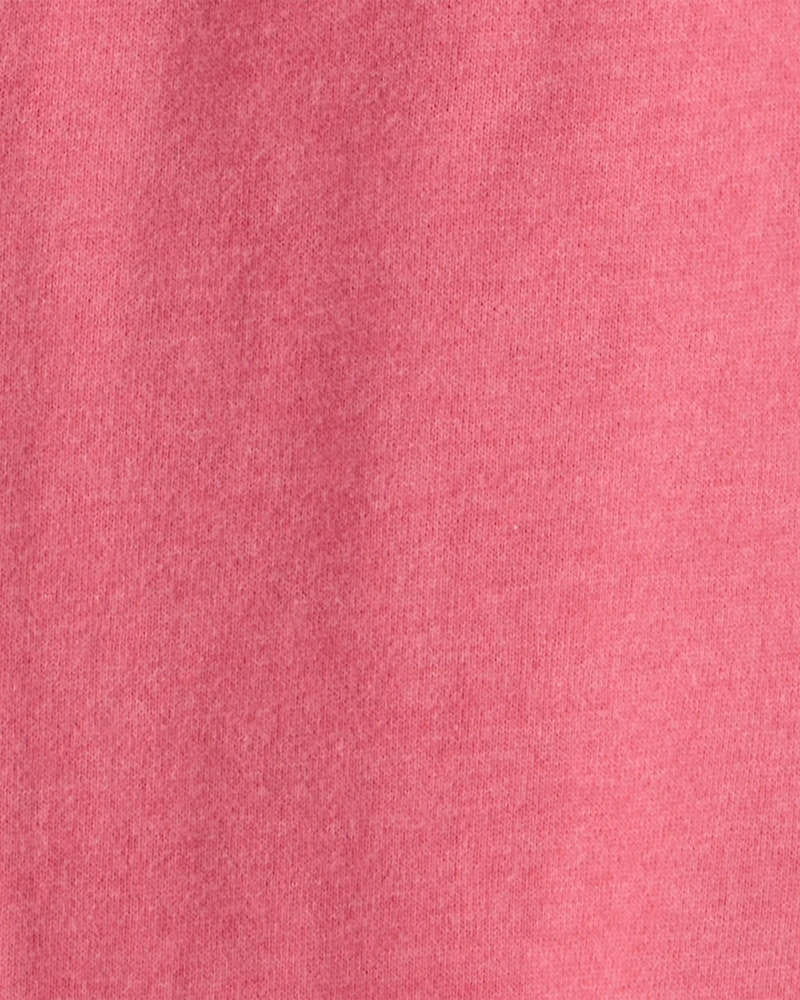 Girls Heart French Terry Joggers - Pink