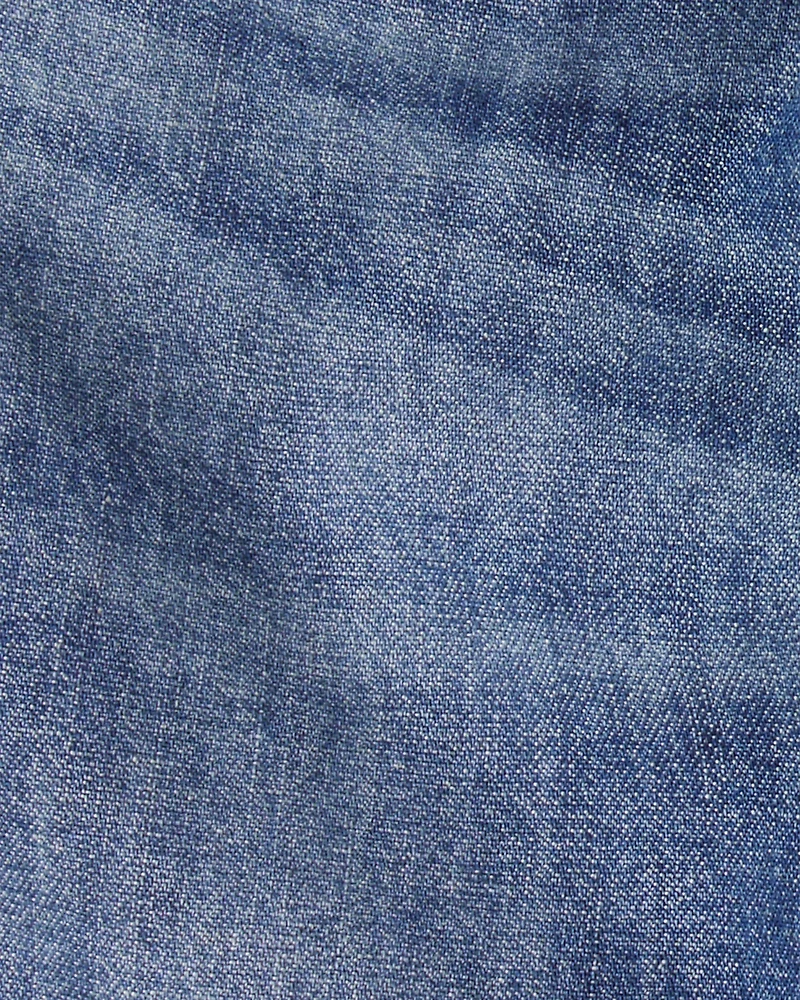 Baby Boy Lined Medium Wash Straight Jeans