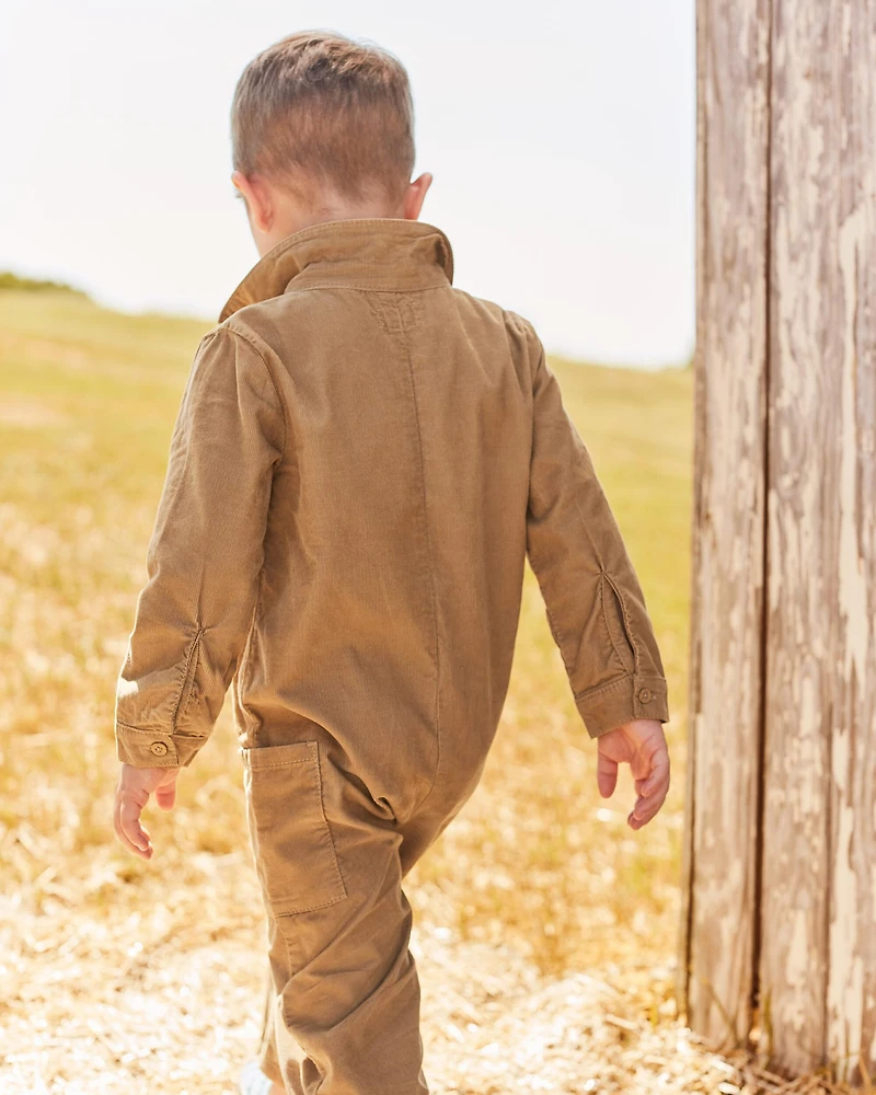Toddler Organic Cotton Corduroy Jumpsuit