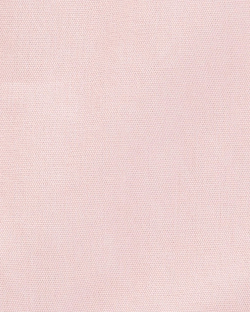 Toddler Heart Woven Shortalls - Pink