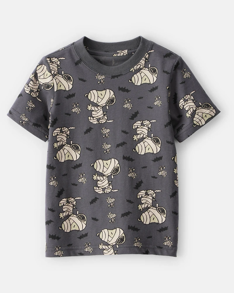 Toddler Boy Halloween Snoopy Mummy Short-Sleeve Tee