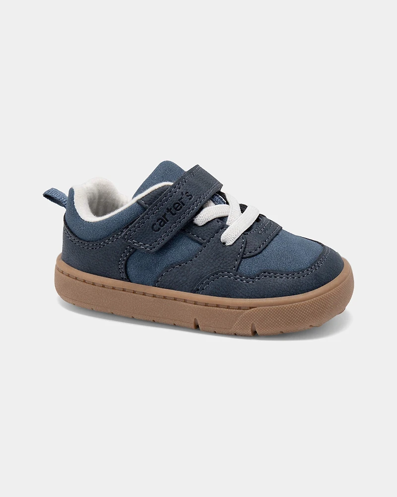 Baby Boy Every Step® First Walker Casual Shoes - Blue/Brown