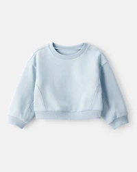 Baby Girl DayDream Fleece Long-Sleeve Pullover Sweatshirt - Blue