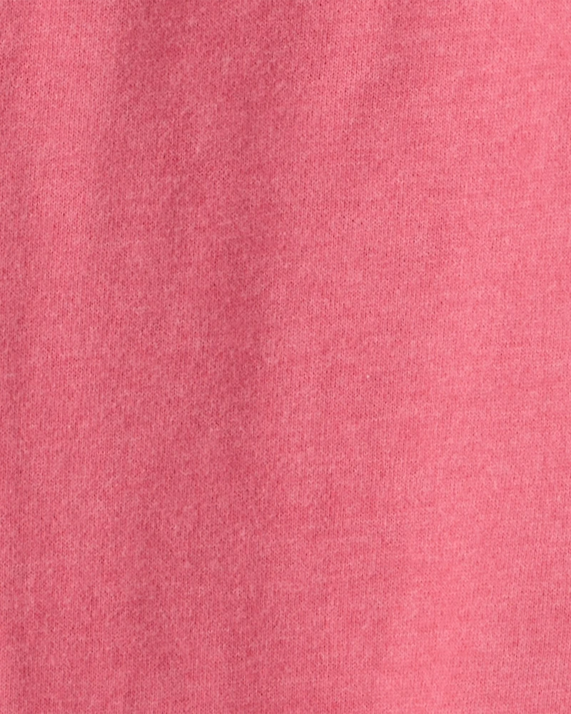Girls Heart French Terry Joggers - Pink