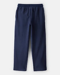 Boys Fleece Drawstring Pants - Navy