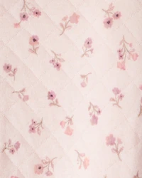 Baby Girl Floral Long-Sleeve Hooded Jumpsuit - Pink