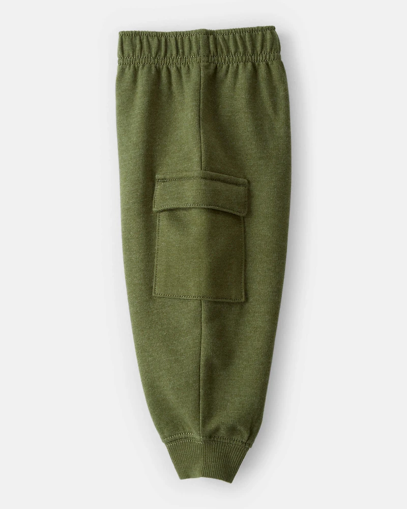 Baby Boy 2-Piece Construction Pullover & Pant Set - Green/Tan
