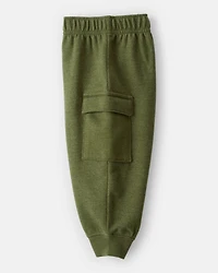 Baby Boy 2-Piece Construction Pullover & Pant Set - Green/Tan