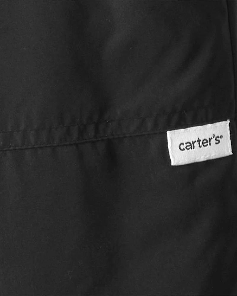 Toddler Overall Snow Bibs - Black