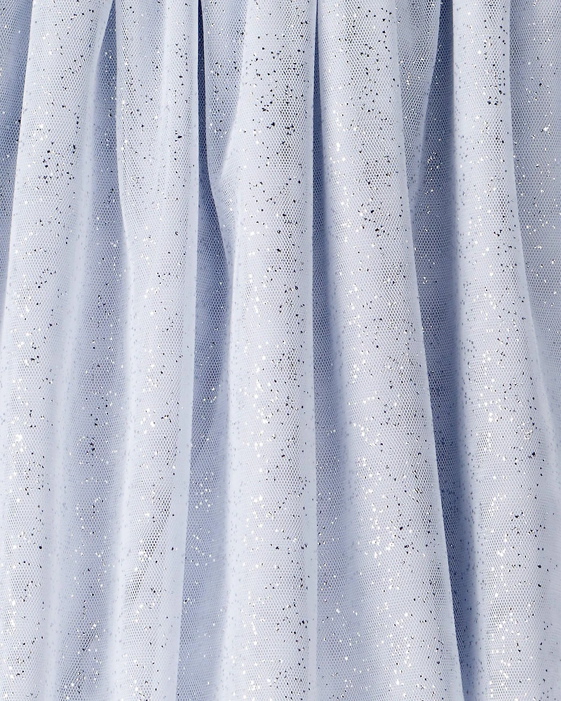 Girls Sparkle Tulle Skirt - Blue