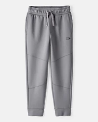 Boys 2-Piece Active Tee & Joggers Set - Burgundy/Grey