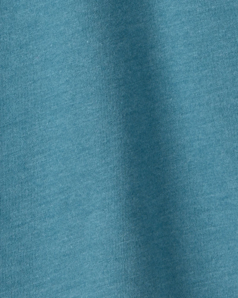 Baby Boy Long-Sleeve Pocket Tee - Teal