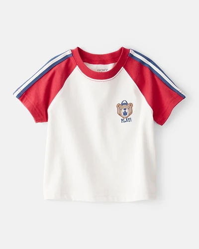 Baby Boy Bear Short-Sleeve Graphic Tee - White