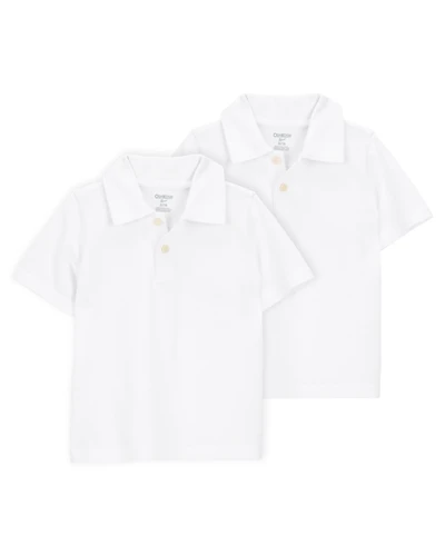 Toddler -Pack Pique Uniform Polo Shirts