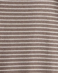 Baby Organic Cotton Sleep & Play Brown Stripes