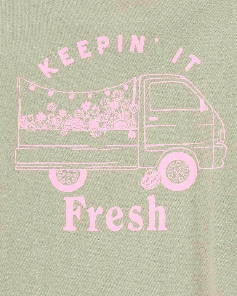 Kid Stay Fresh Graphic Short-Sleeve Tee - Green