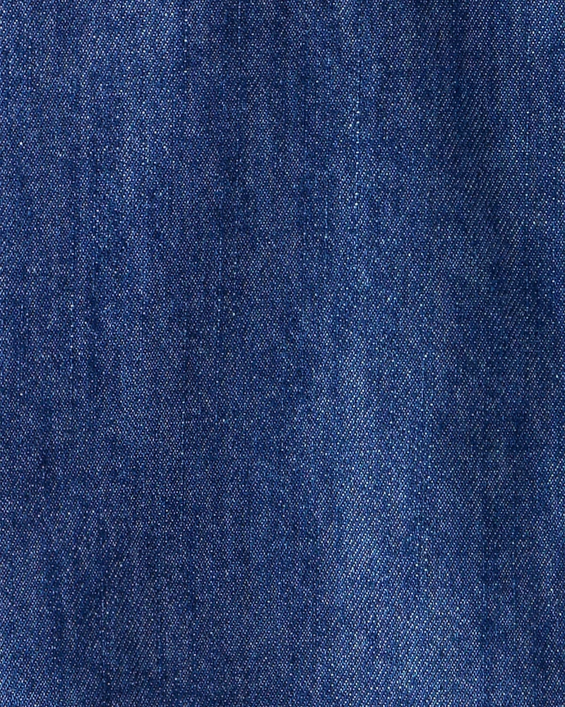 Toddler Girl Western Denim Long-Sleeve Top - Blue