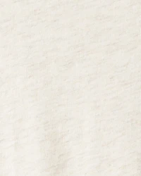 Girls Long-Sleeve Peplum Top - Oatmeal