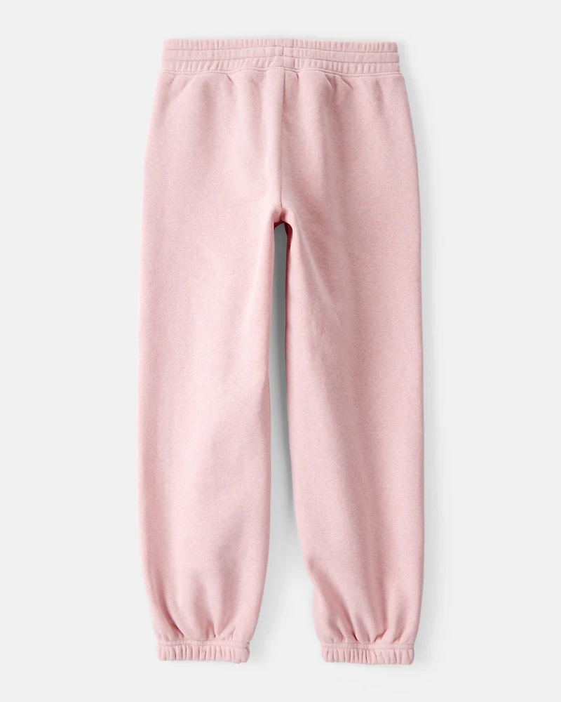 Girls Fleece Joggers - Pink