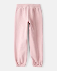 Girls Fleece Joggers - Pink