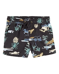 Baby Tropical Print Pull-On Short