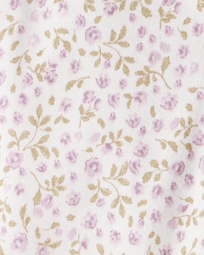 Baby Organic Cotton Sleep & Play Pajamas in Botanic Muse Print