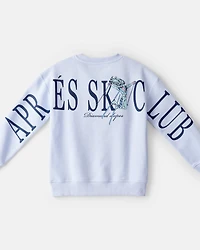 Girls Barbie Long-Sleeve Pullover Sweatshirt - Blue
