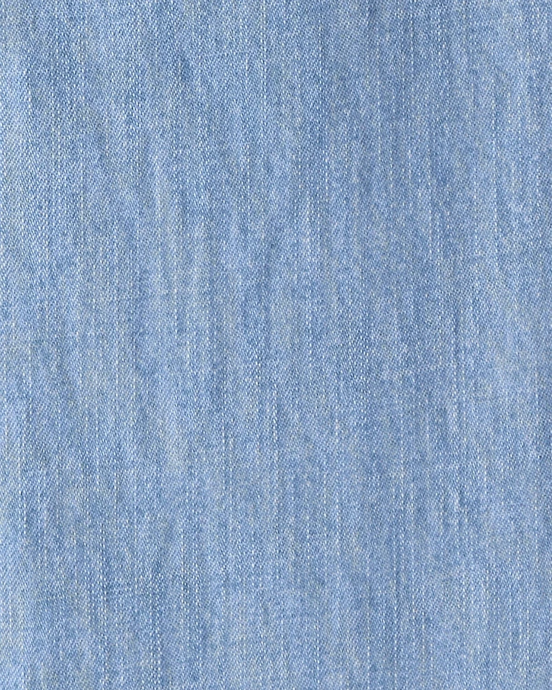 Kid Organic Cotton Chambray Pants