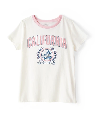 Kid California Short-Sleeve Graphic Tee - White
