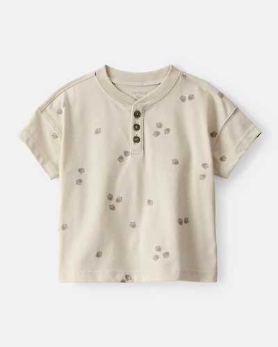 Baby Boy Acorn Short-Sleeve Tee - Brown