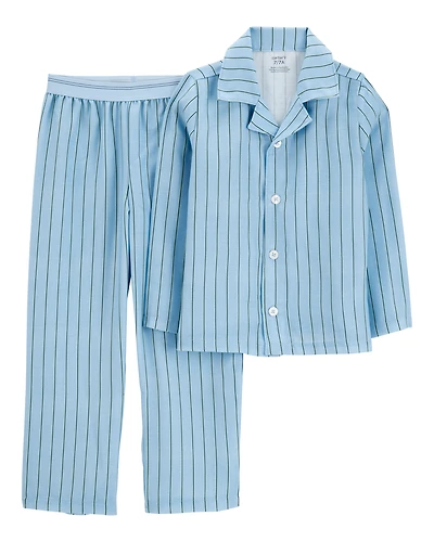 Kid Striped Loose Fit 2-Piece Pajamas