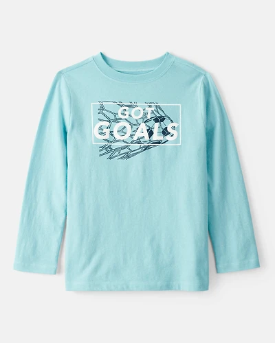 Boys Got Goals Short-Sleeve Graphic Tee - Blue