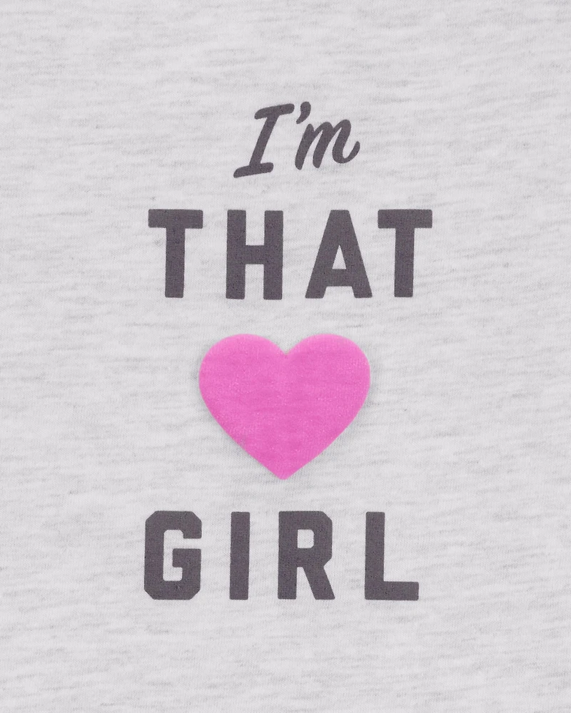Kid I'm That Girl Short-Sleeve Graphic Tee - Grey
