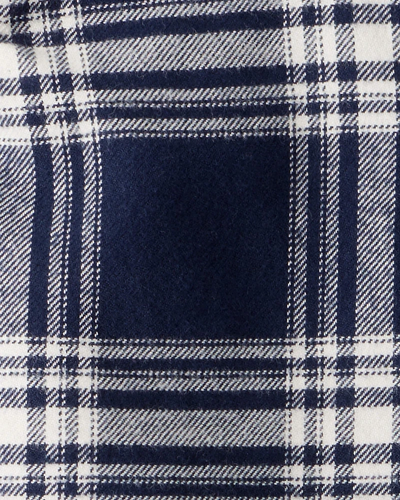 Baby Organic Cotton Button-Front Flannel Shirt