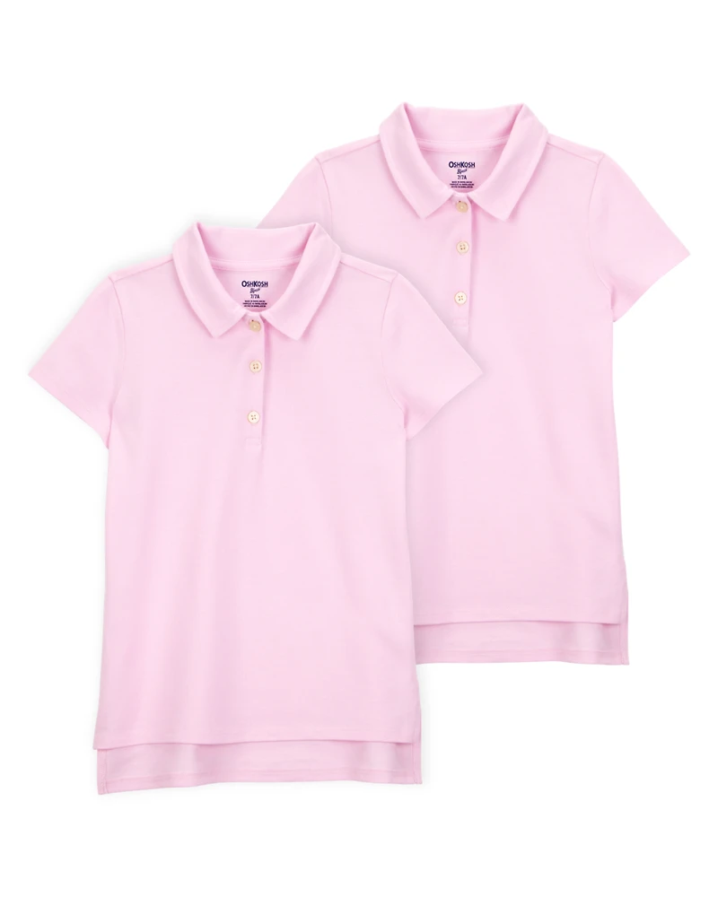 Kid -Pack Pique Uniform Polo Shirts