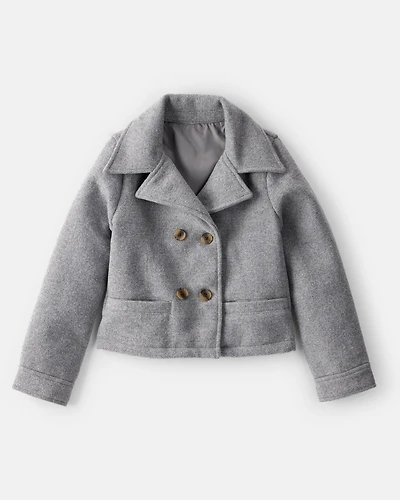 Girls Long-Sleeve Fashion Jacket - Grey