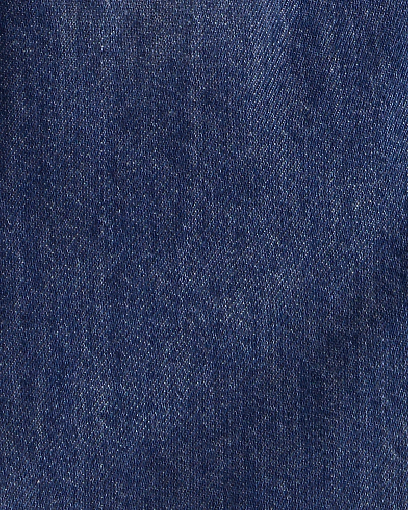 Toddler Boy  Wide-Leg Pull-On Denim Jeans - Dark Wash