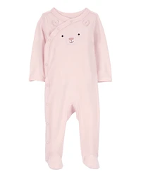 Baby Bear Snap-Up Cotton Sleep & Play Pajamas
