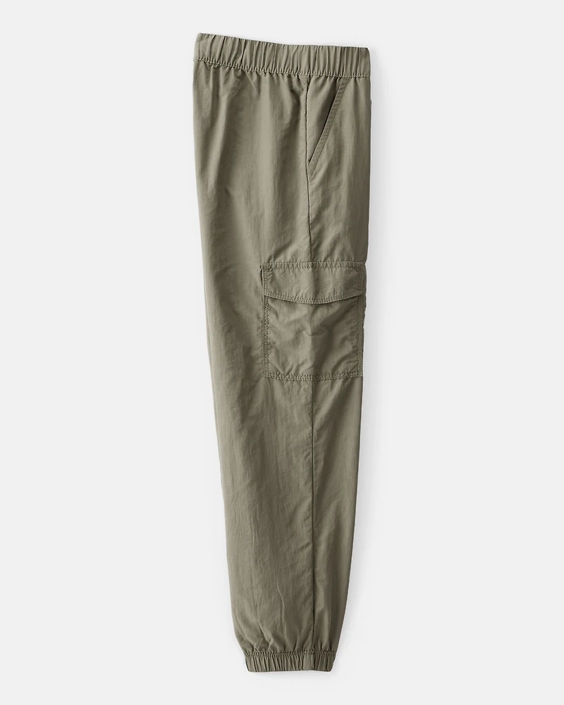 Girls Woven Jogger - Green