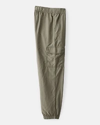 Girls Woven Jogger - Green